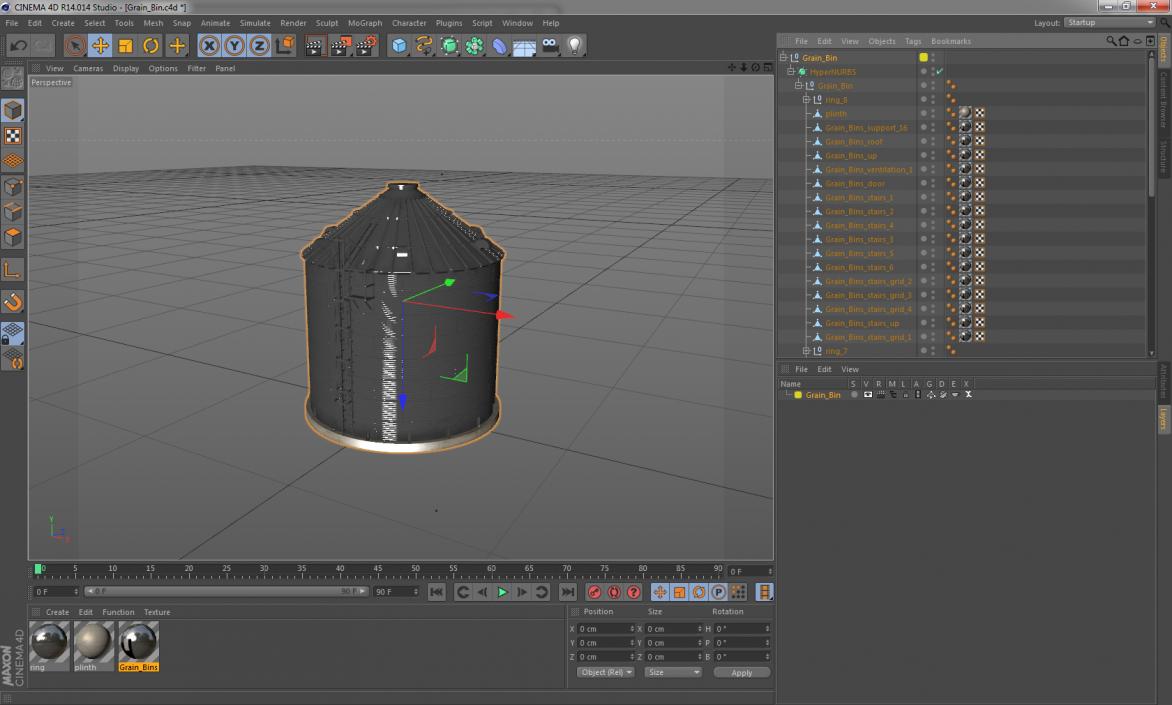 Grain Bin 3D model