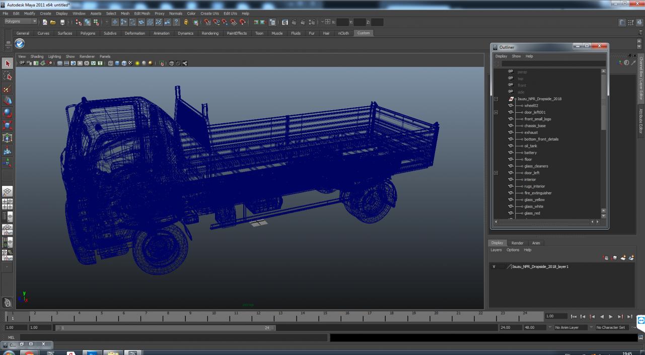 Dropside Truck Generic 3D