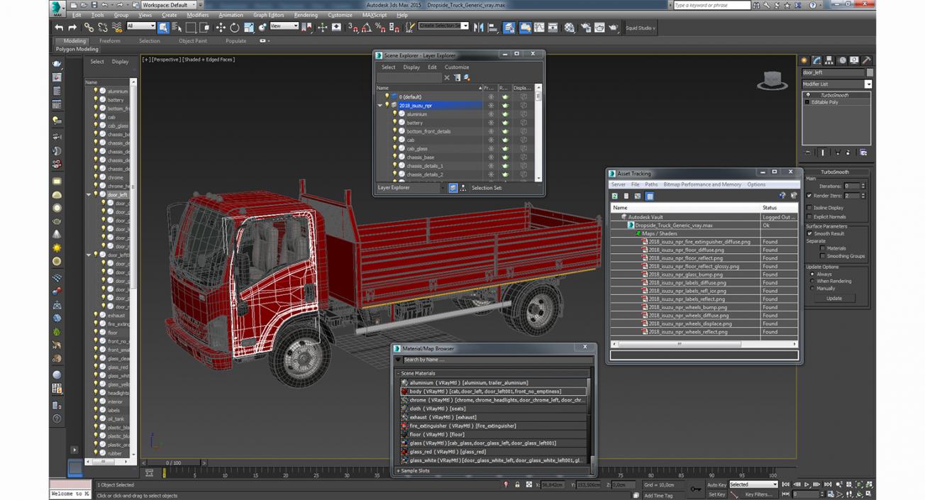 Dropside Truck Generic 3D