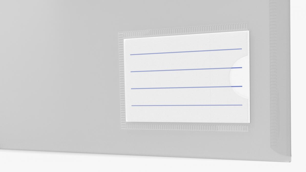 Clear Plastic Document Folder Open 3D model