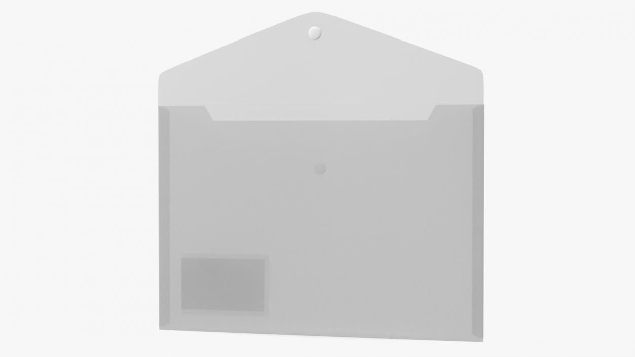 Clear Plastic Document Folder Open 3D model