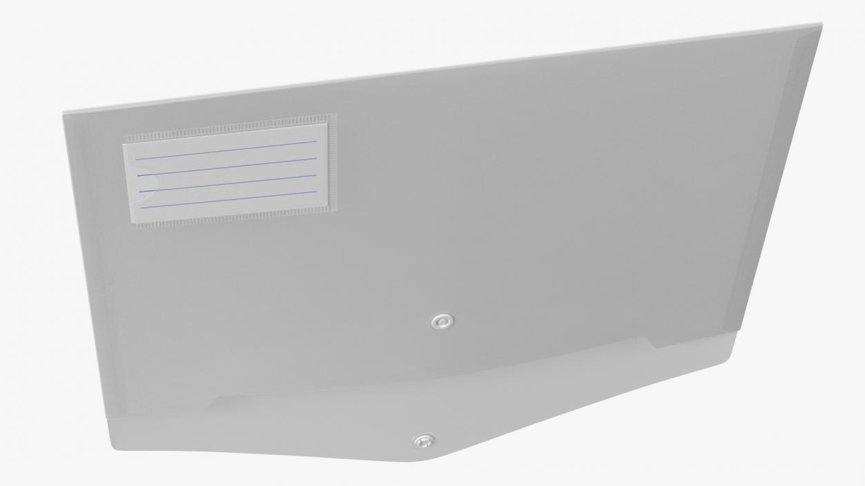 Clear Plastic Document Folder Open 3D model