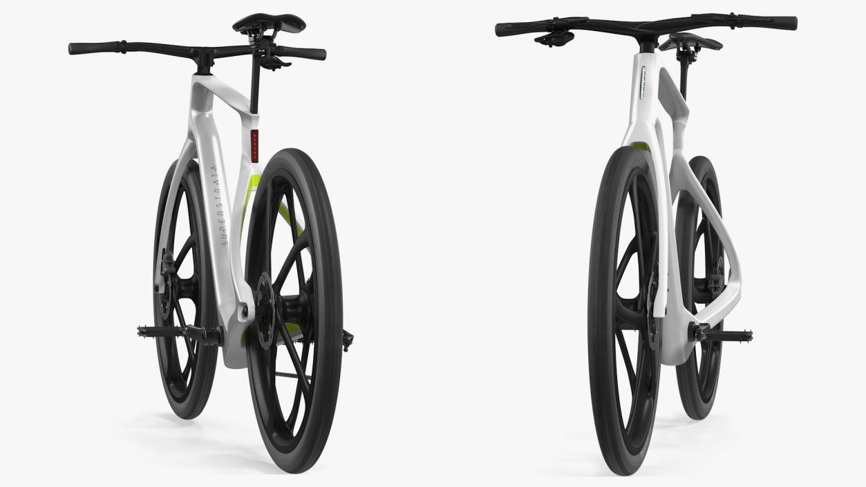 3D model Superstrata E Carbon Electric Bike White