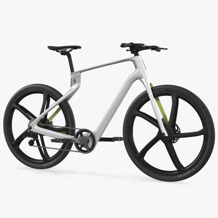 3D model Superstrata E Carbon Electric Bike White