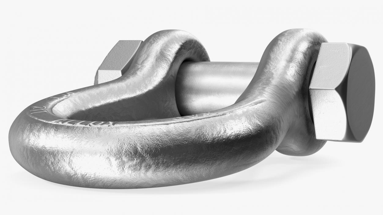 3D Aluminum Anchor Shackle model