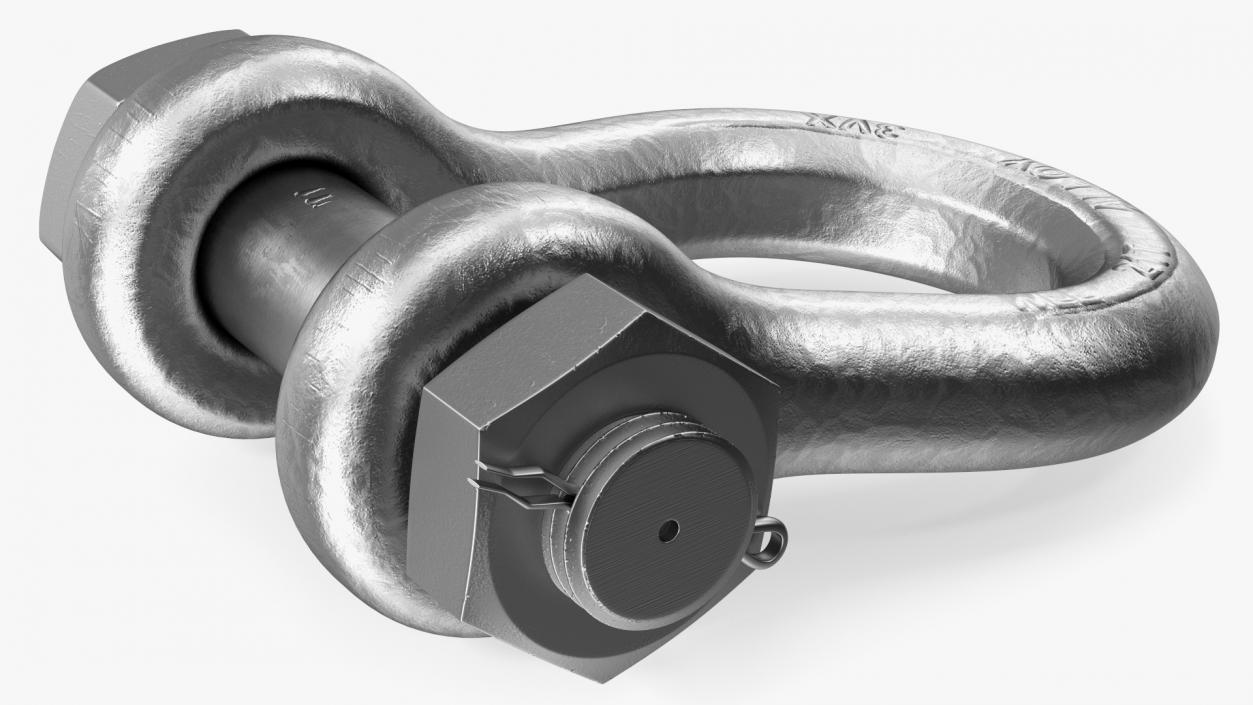 3D Aluminum Anchor Shackle model