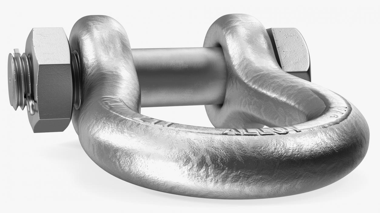 3D Aluminum Anchor Shackle model