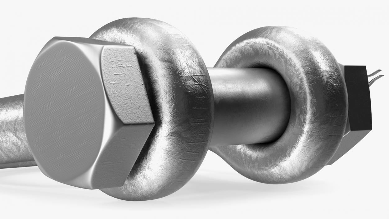 3D Aluminum Anchor Shackle model