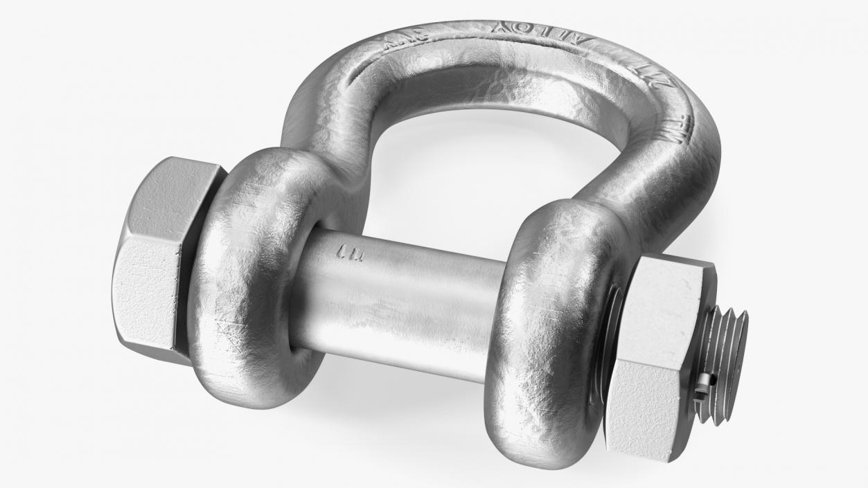 3D Aluminum Anchor Shackle model