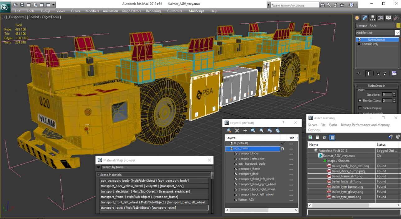 3D model Kalmar AGV