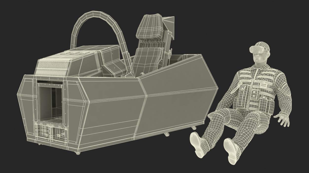 3D Pilot in F-35 Fighter Cockpit Simulator 2