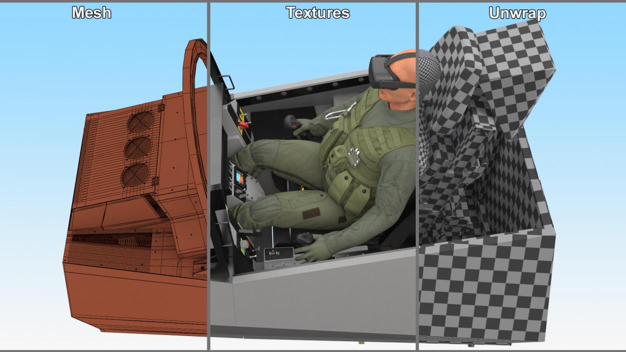 3D Pilot in F-35 Fighter Cockpit Simulator 2