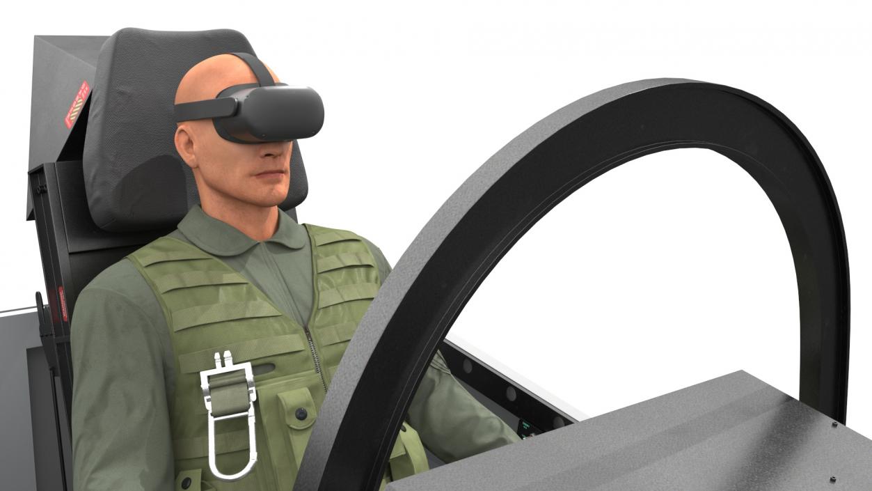 3D Pilot in F-35 Fighter Cockpit Simulator 2