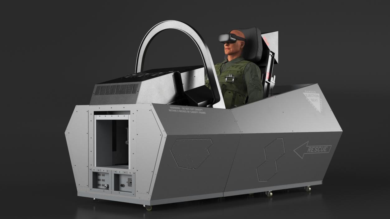 3D Pilot in F-35 Fighter Cockpit Simulator 2