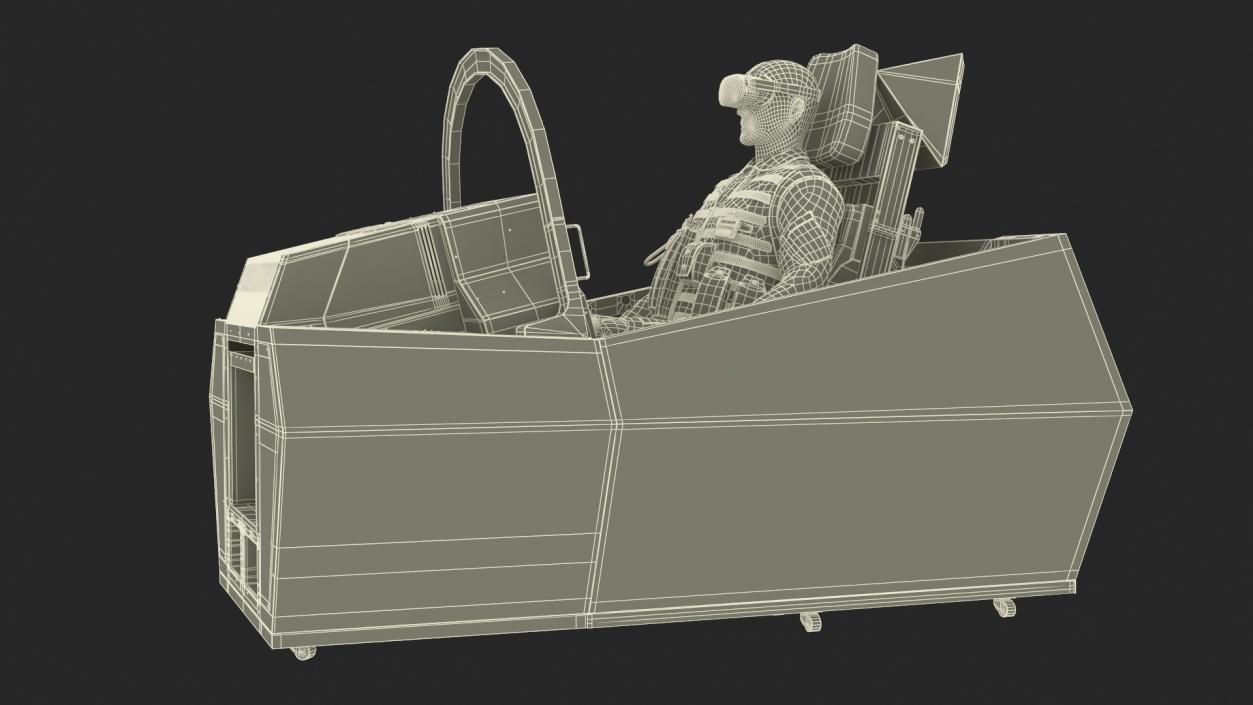 3D Pilot in F-35 Fighter Cockpit Simulator 2