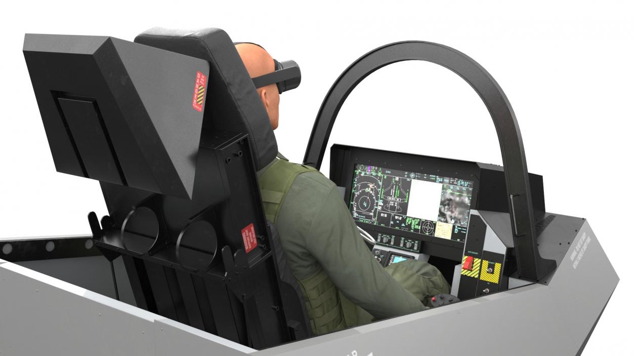 3D Pilot in F-35 Fighter Cockpit Simulator 2