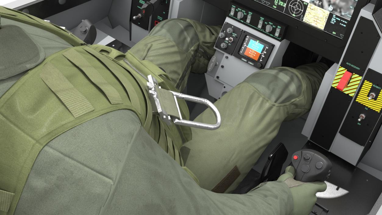 3D Pilot in F-35 Fighter Cockpit Simulator 2