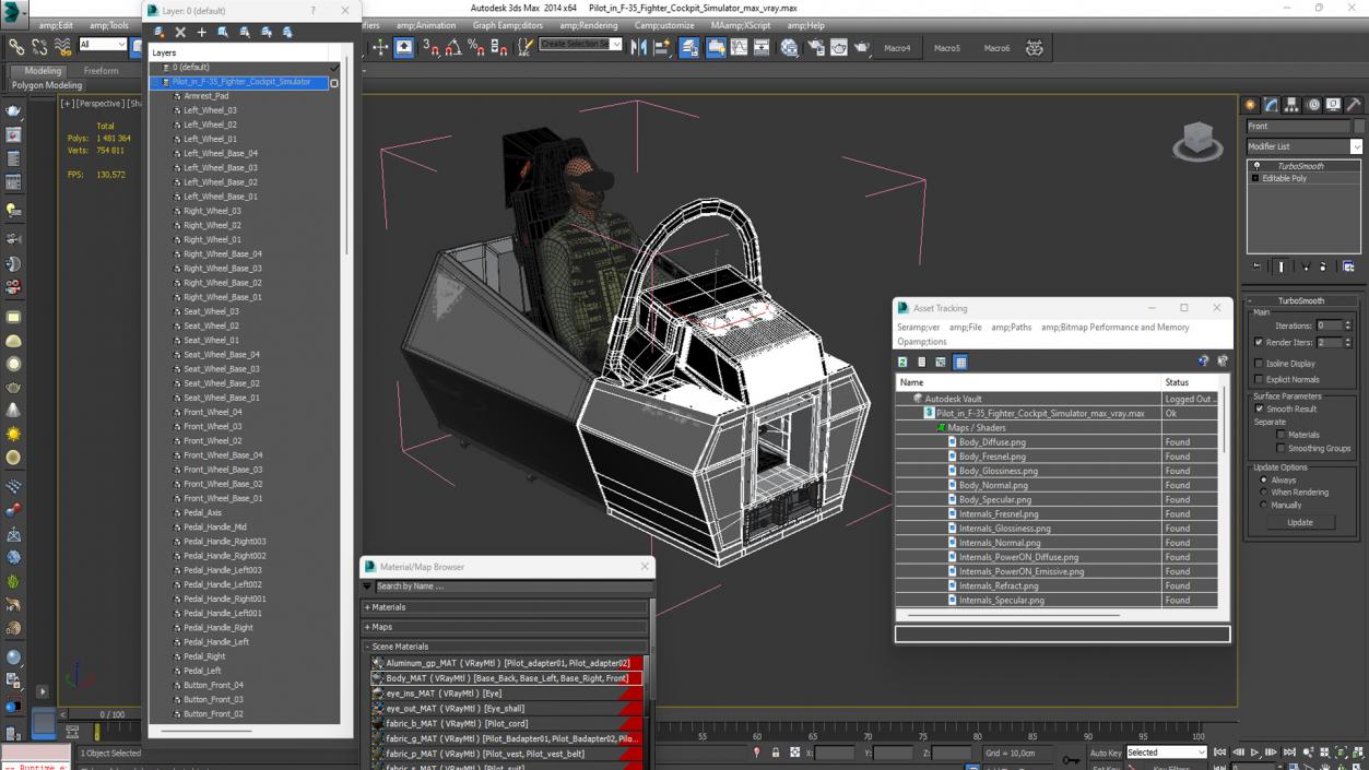 3D Pilot in F-35 Fighter Cockpit Simulator 2