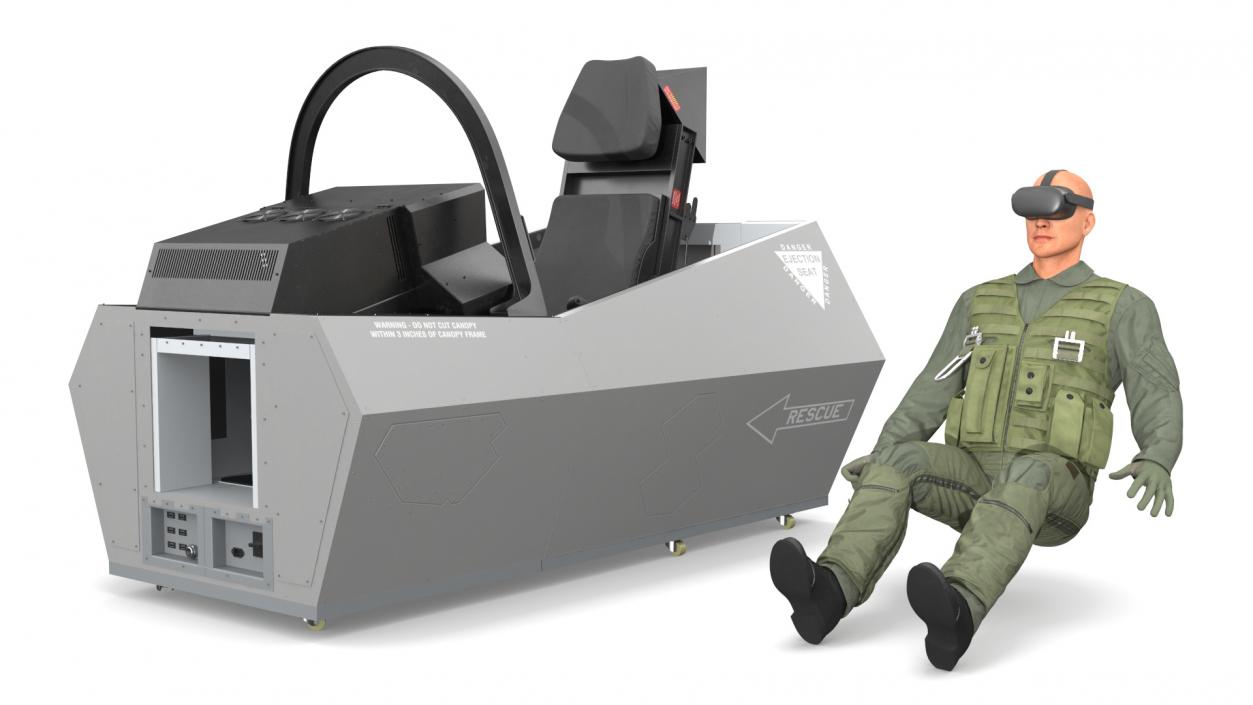 3D Pilot in F-35 Fighter Cockpit Simulator 2