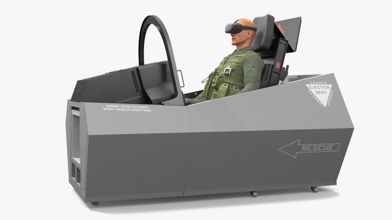 3D Pilot in F-35 Fighter Cockpit Simulator 2