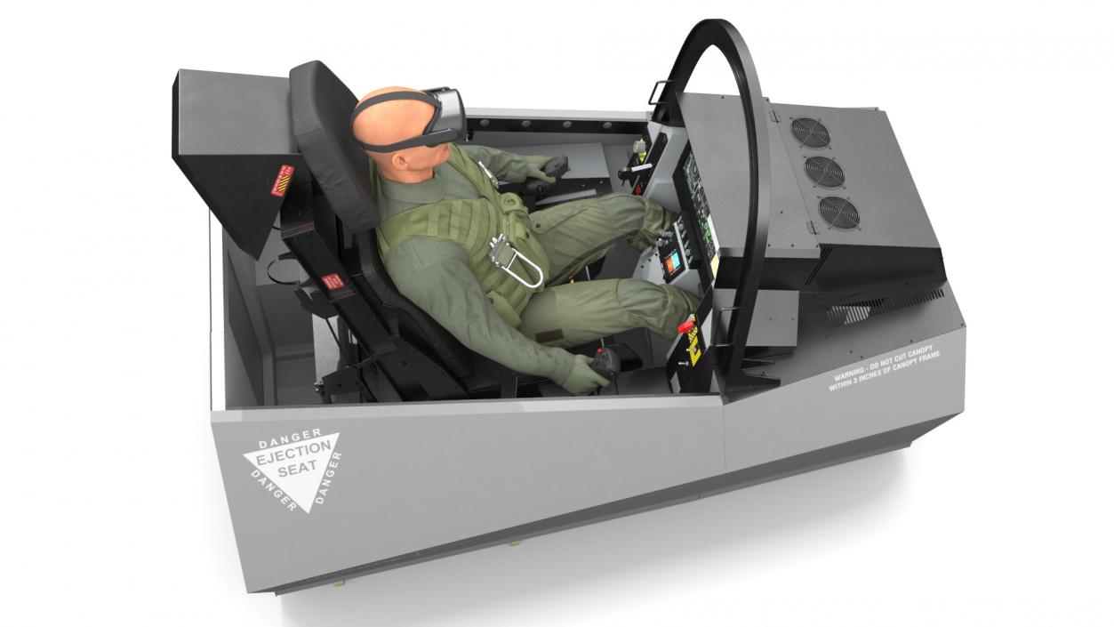 3D Pilot in F-35 Fighter Cockpit Simulator 2