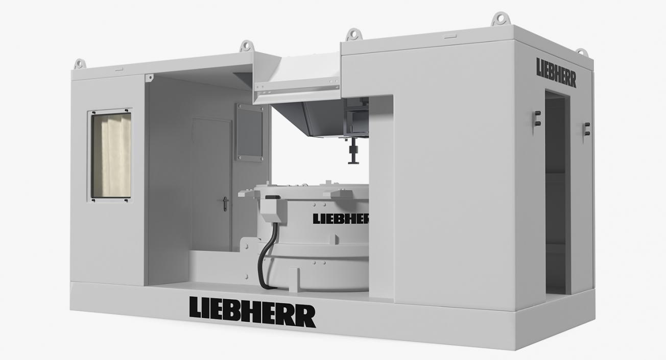 3D model Liebherr Mobile Ring-pan Mixer