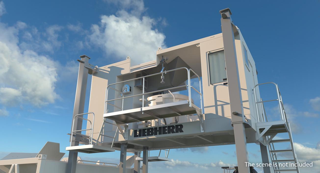 3D model Liebherr Mobile Ring-pan Mixer