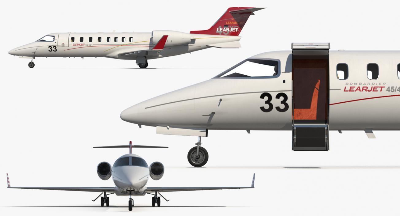 Bombardier Business Jets Rigged Collection 3D