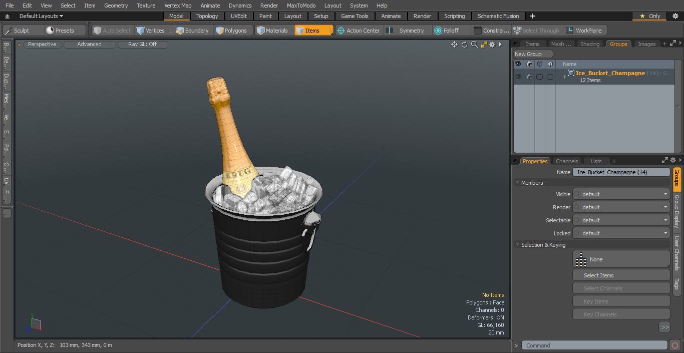 3D model Ice Bucket Champagne