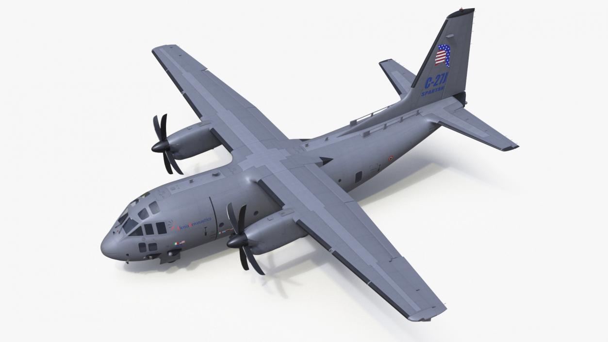 3D Alenia C-27J Spartan Italian model