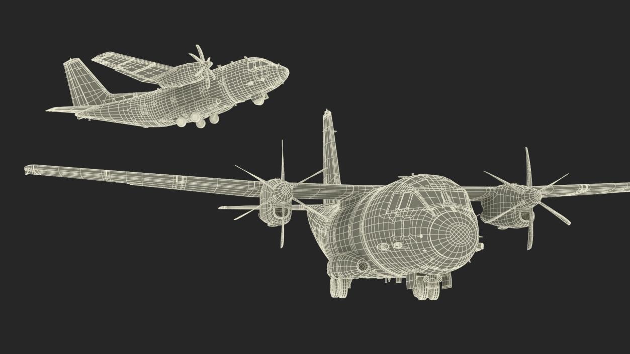 3D Alenia C-27J Spartan Italian model