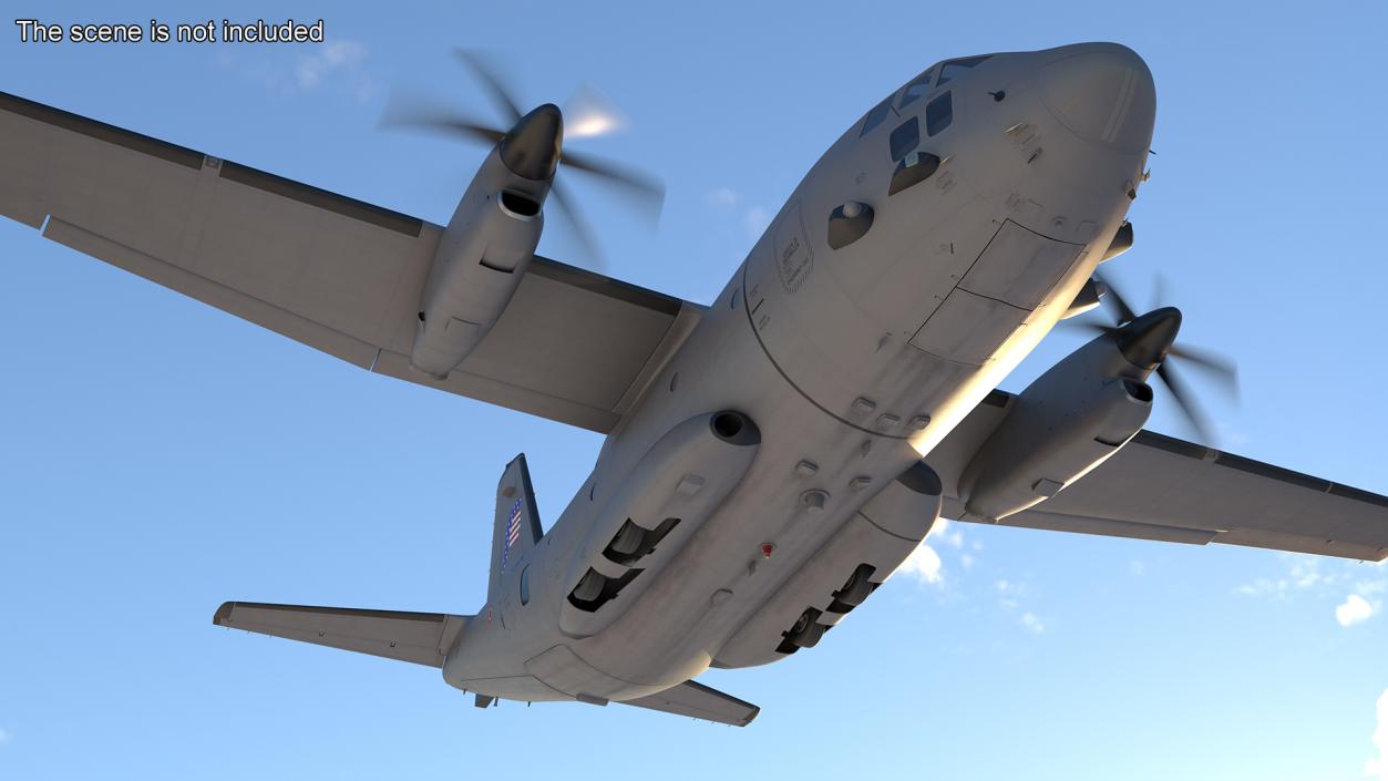 3D Alenia C-27J Spartan Italian model