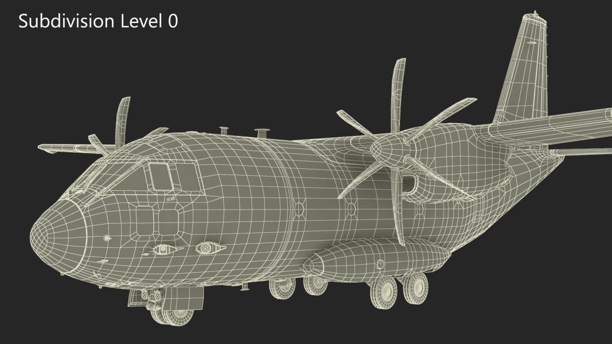 3D Alenia C-27J Spartan Italian model