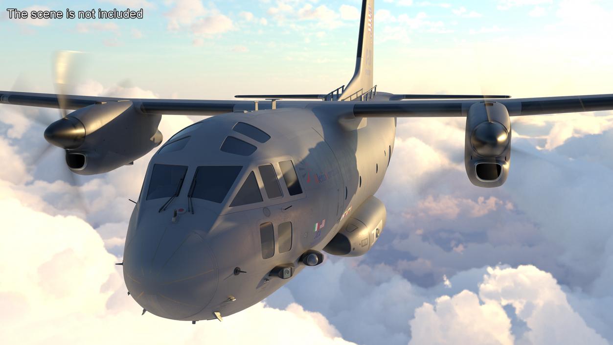 3D Alenia C-27J Spartan Italian model