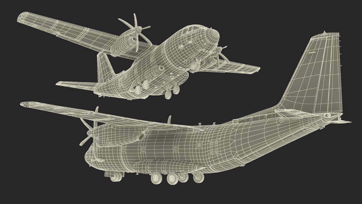 3D Alenia C-27J Spartan Italian model