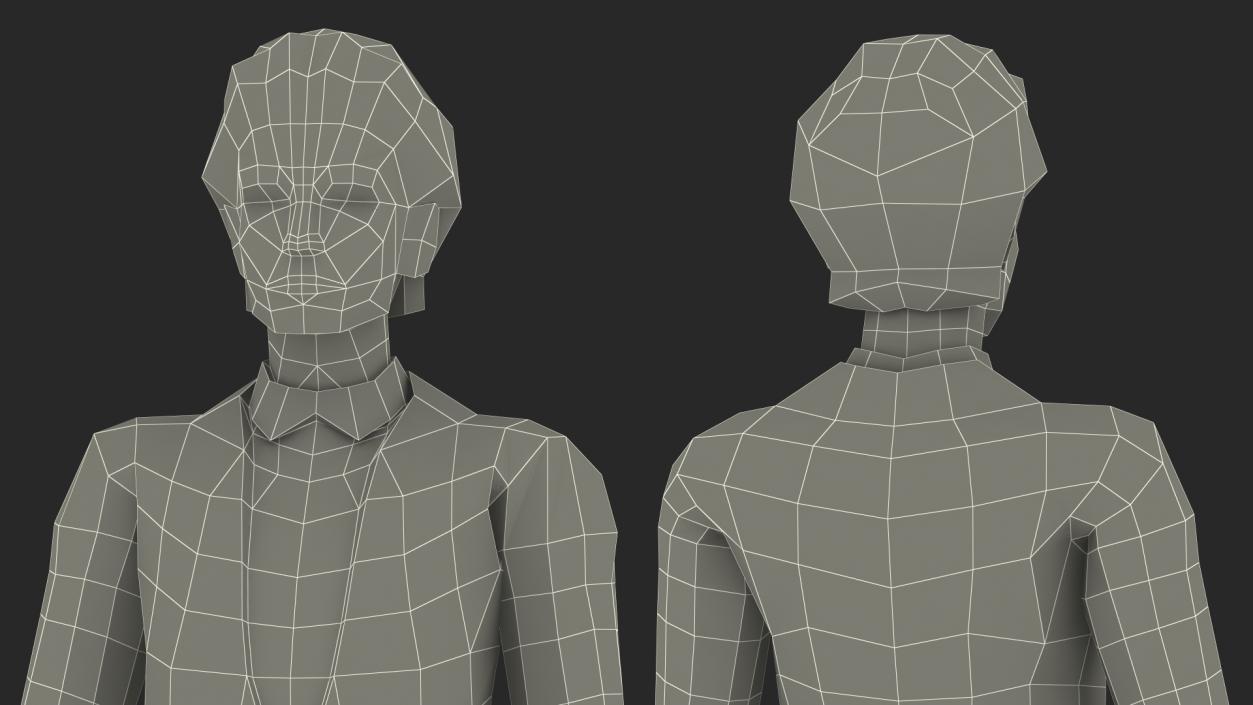 3D model Low Poly Businessman