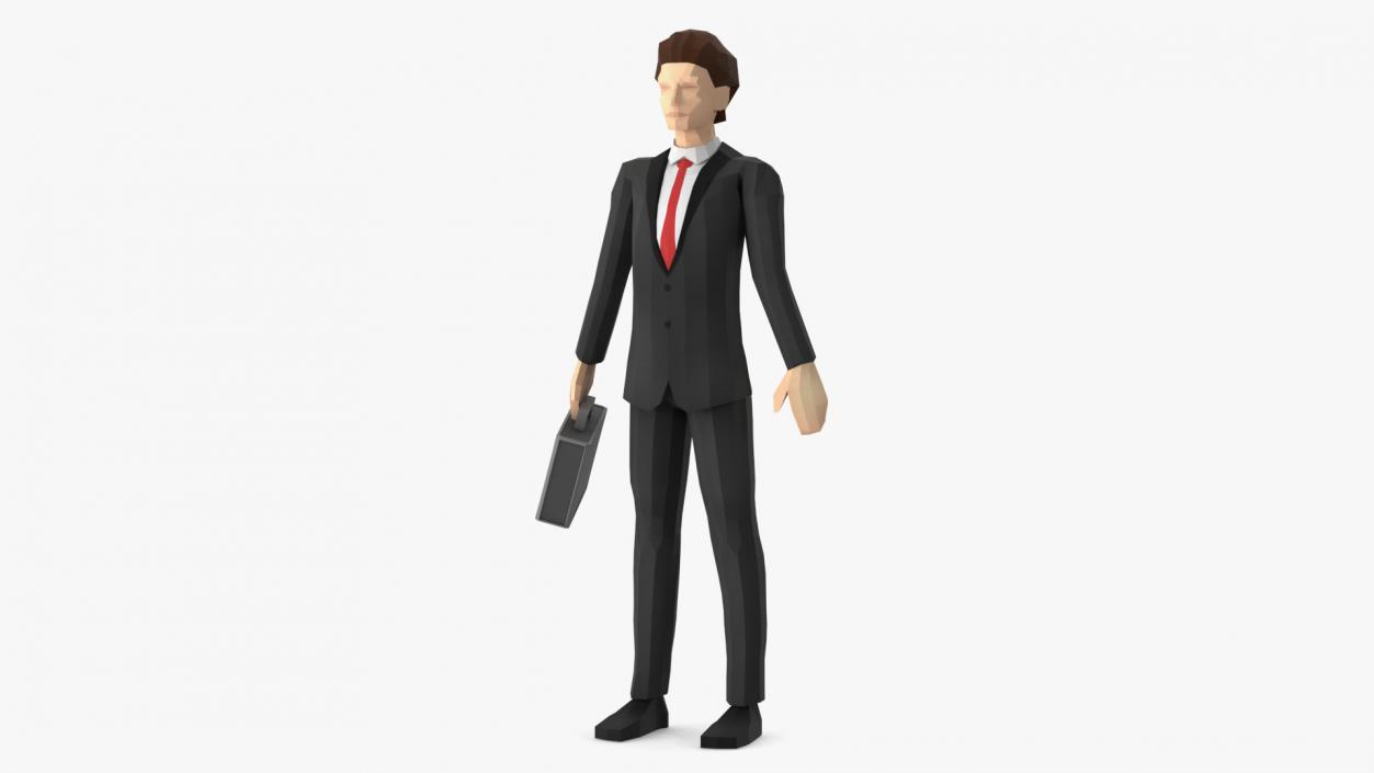 3D model Low Poly Businessman