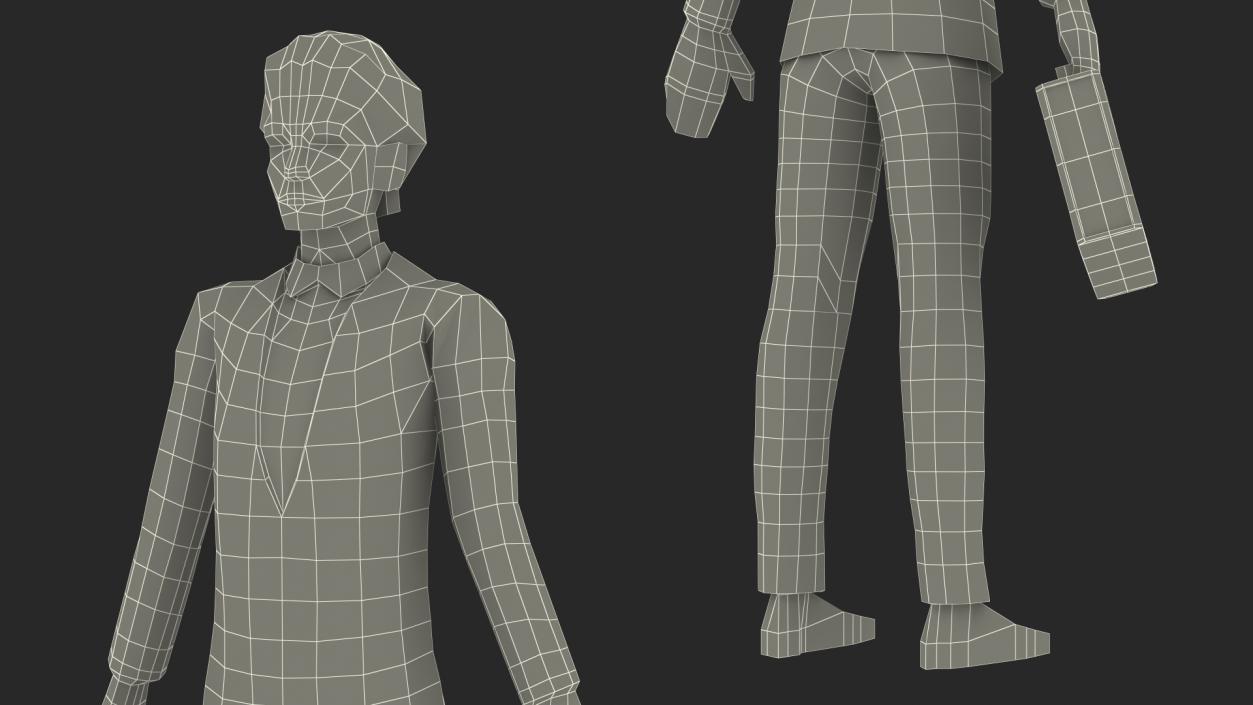 3D model Low Poly Businessman