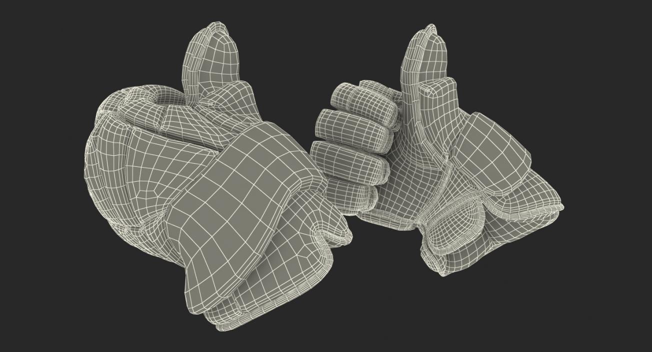 Hockey Gloves Thumb Up Pose 3D