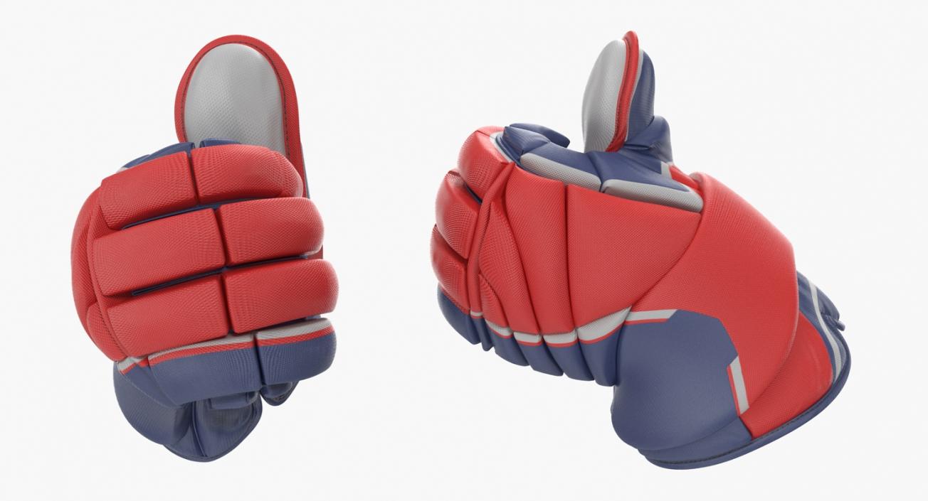 Hockey Gloves Thumb Up Pose 3D