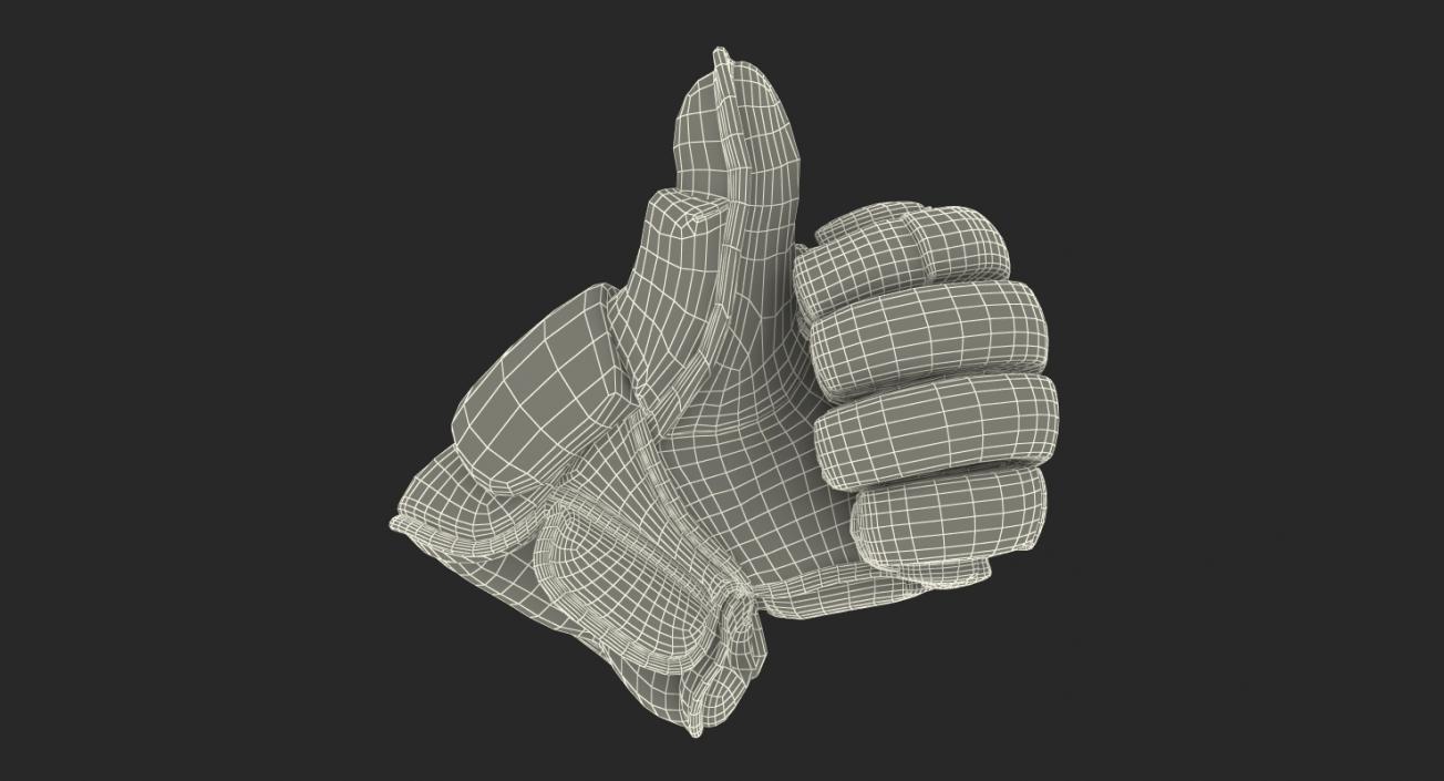 Hockey Gloves Thumb Up Pose 3D