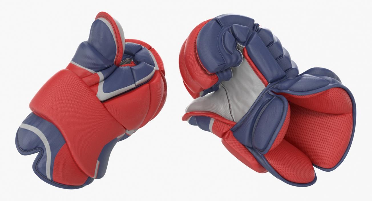 Hockey Gloves Thumb Up Pose 3D