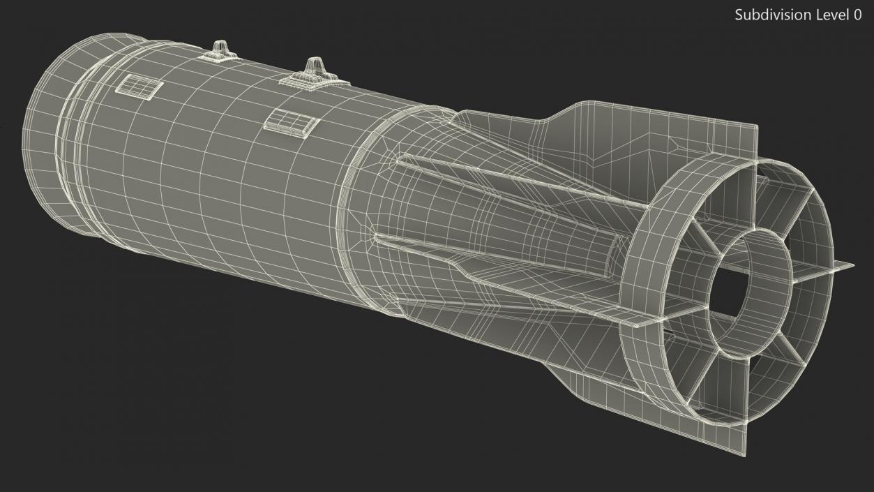 3D model Russian FAB 1500 Air Bomb