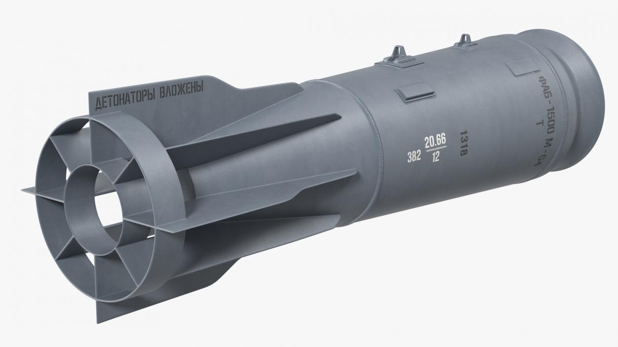 3D model Russian FAB 1500 Air Bomb