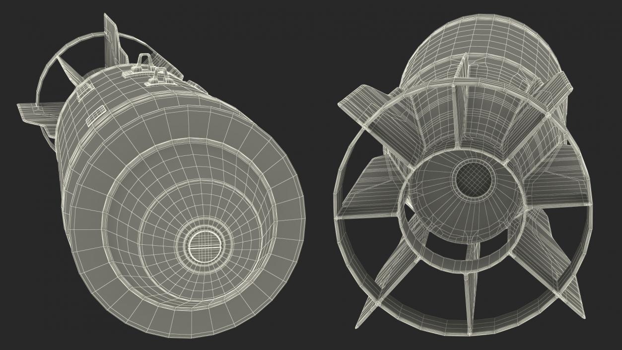 3D model Russian FAB 1500 Air Bomb