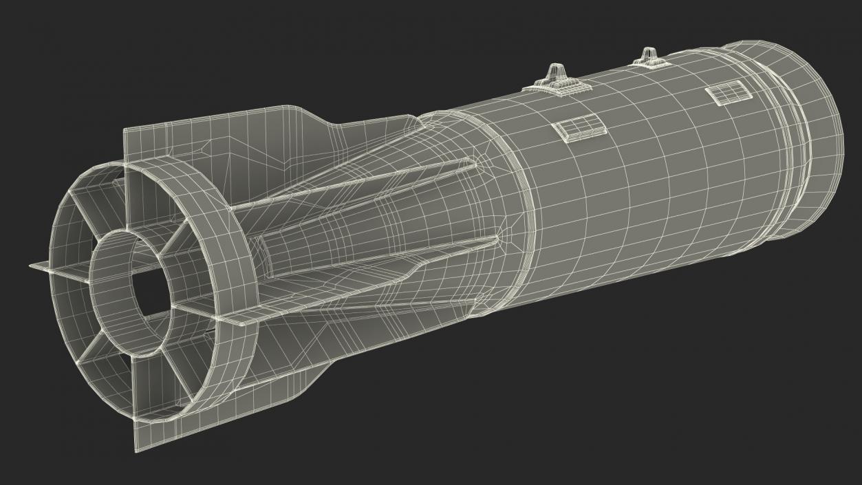 3D model Russian FAB 1500 Air Bomb