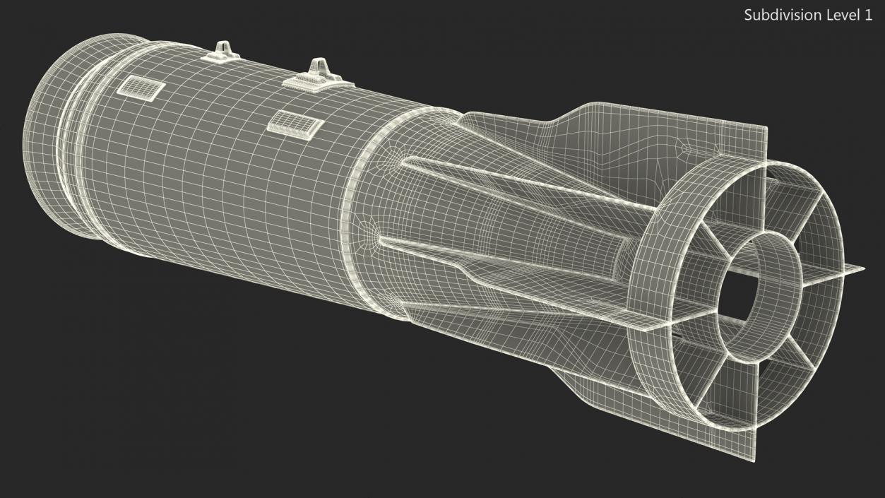 3D model Russian FAB 1500 Air Bomb