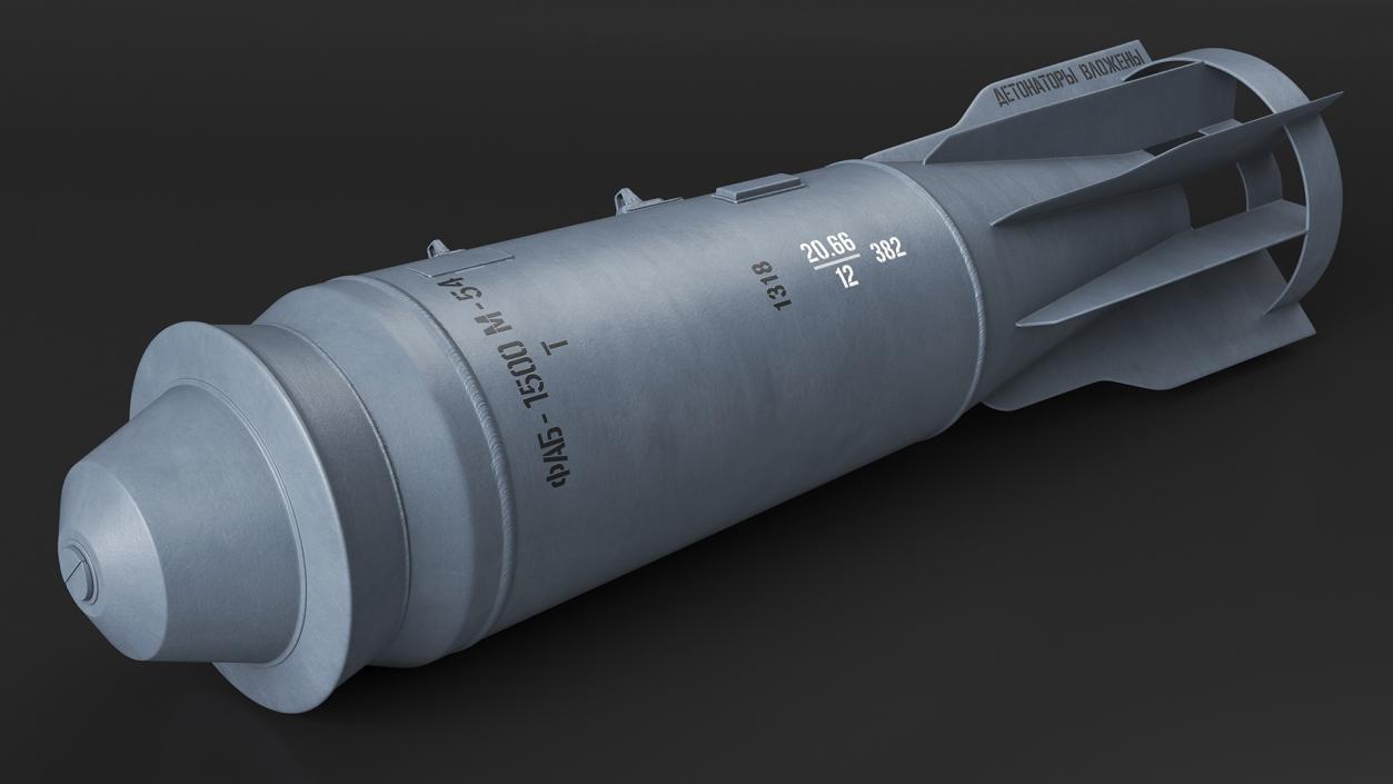 3D model Russian FAB 1500 Air Bomb