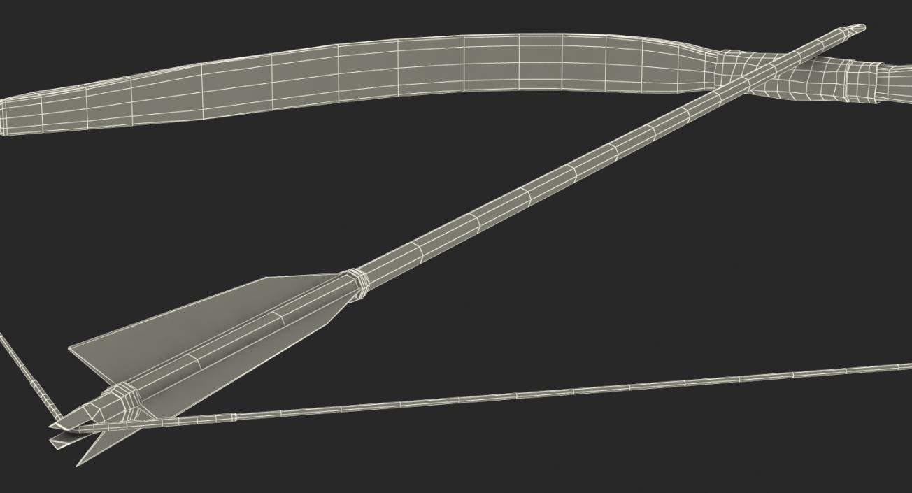 Bow with Arrow 3D model