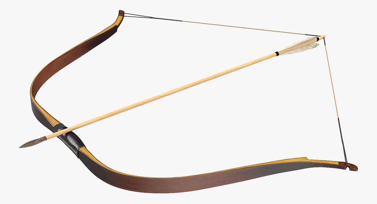 Bow with Arrow 3D model